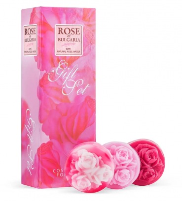 Комплект Rose of Bulgaria Биофреш Новый (глиц.мыло*3 шт)