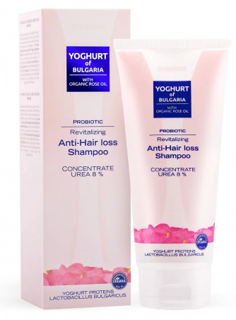 Шампунь против выпадения волос c пробиотиком Yoghurt&Organic Rose Oil