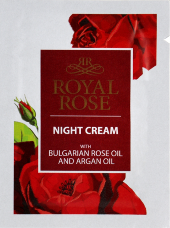 Ночной крем с маслом розы и аргана Royal Rose (пробник)