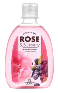 Гель для душа Роза и Черника "Rose &" БРК