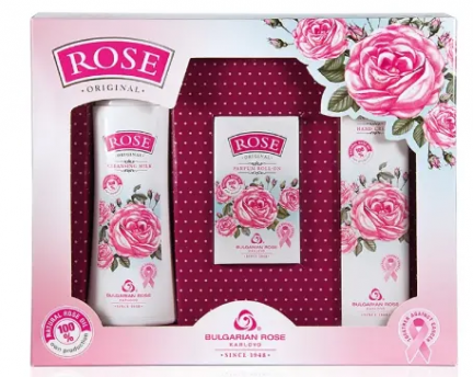Комплект `Rose Original` 3 пр. (духи ролл-он, косметическое молочко, крем для рук) БРК