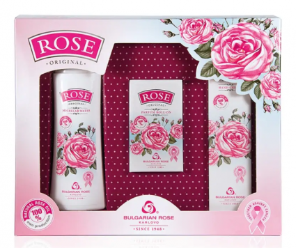 Комплект `Rose Original` 3 пр. (духи ролл-он, мицелярная вода, крем для рук) БРК